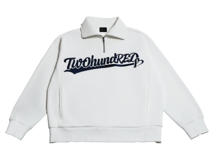 Warm Up Zip Sweat White