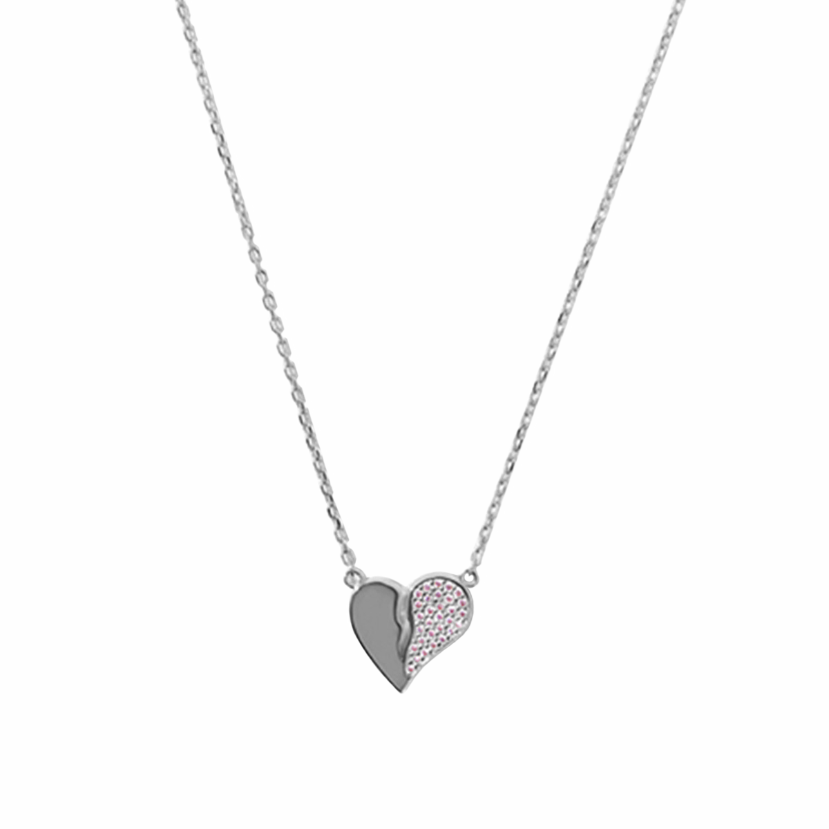 Separate Heart Necklace Gold | TwO hundRED