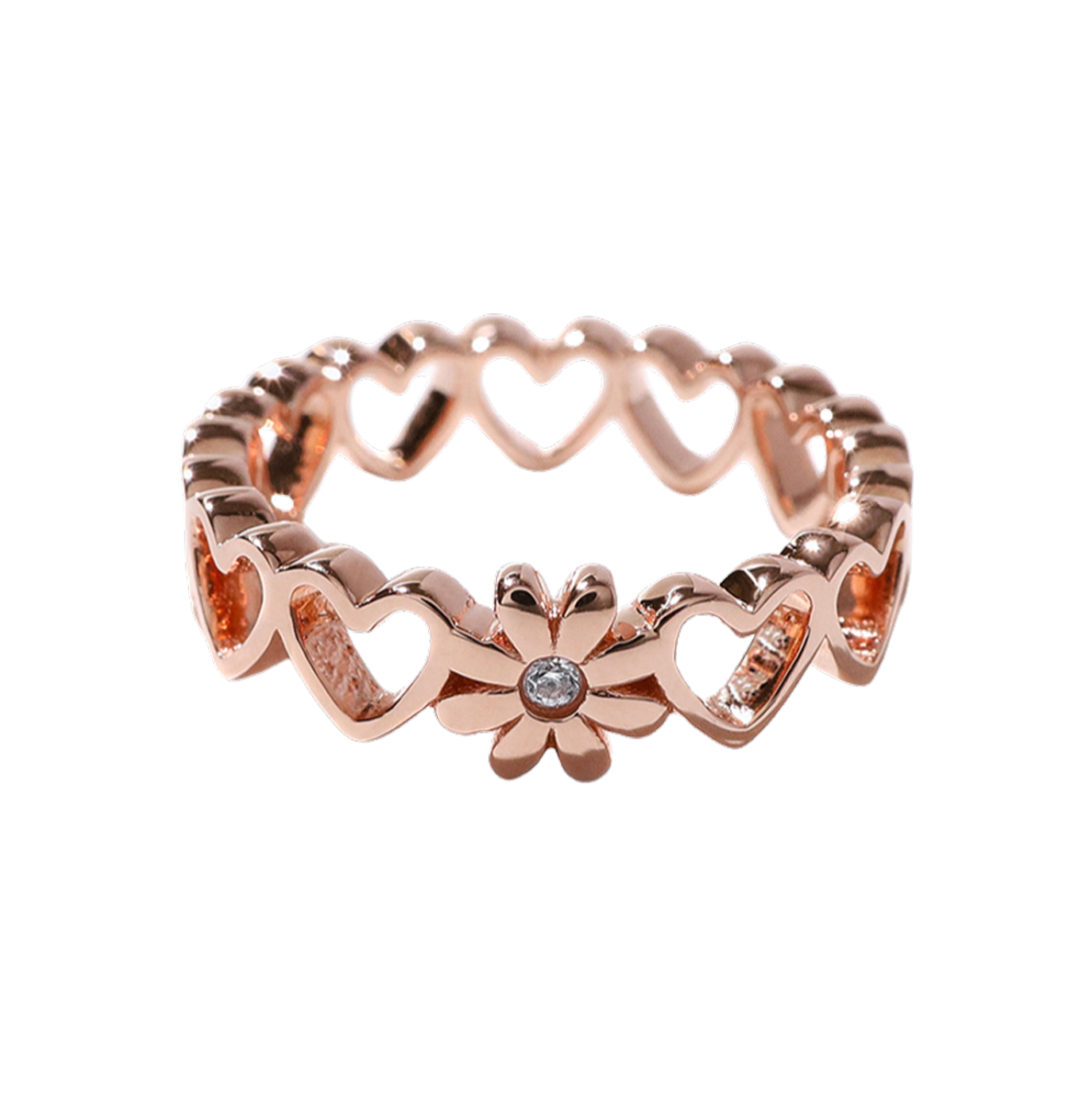 Flower × Heart Ring