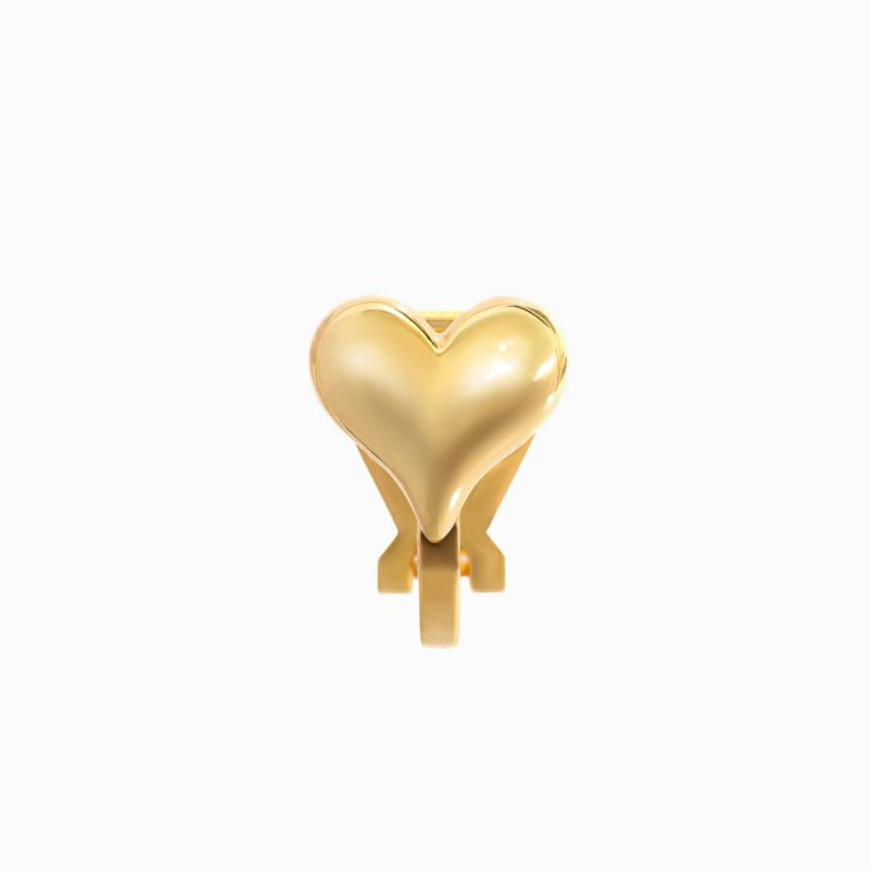 Jagged Heart Ear Clip Set Gold | TwO hundRED