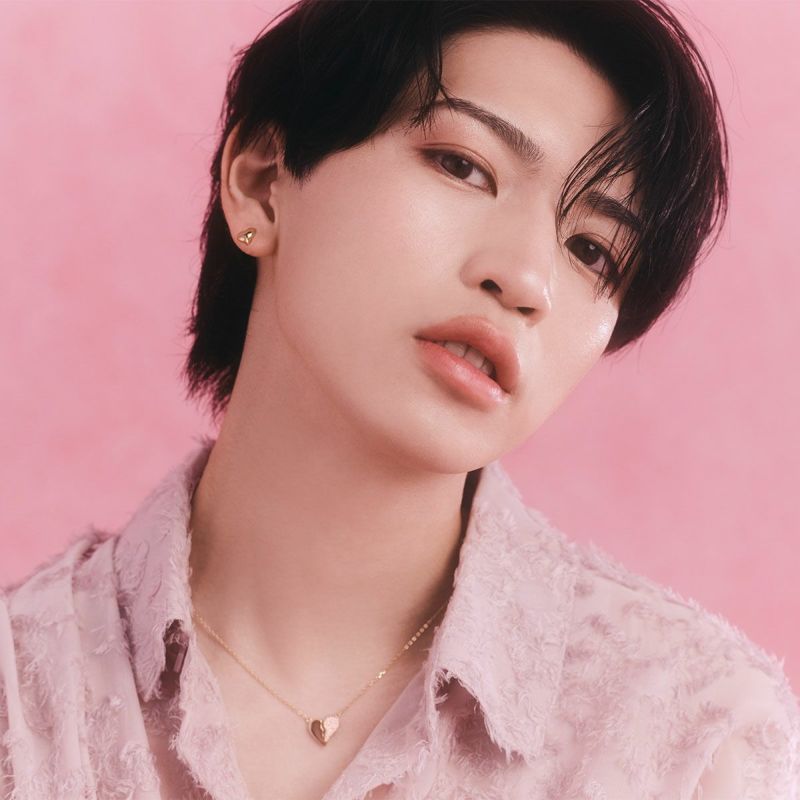 岩橋玄樹 TwOhundRED ゴールドネックレス50センチ Separate Heart Necklace Gold | TwO hundRED