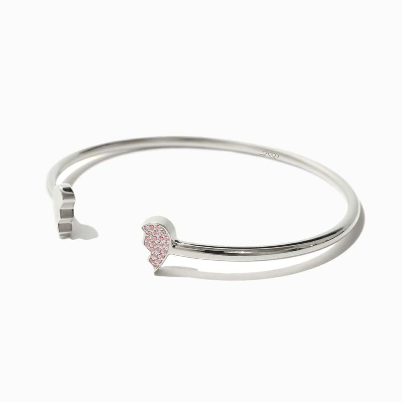Separate Heart Bangle Silver | TwO hundRED