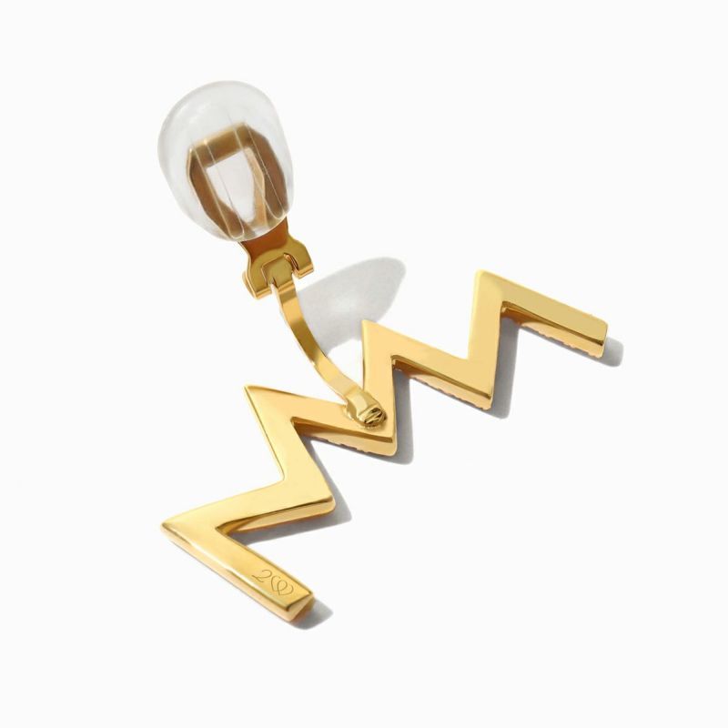 Jagged Heart Pierce Set Gold