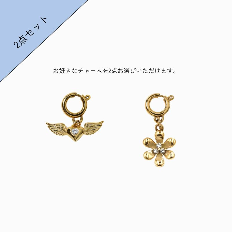 2 Piece Complete Charm Set(Gold) | TwO hundRED