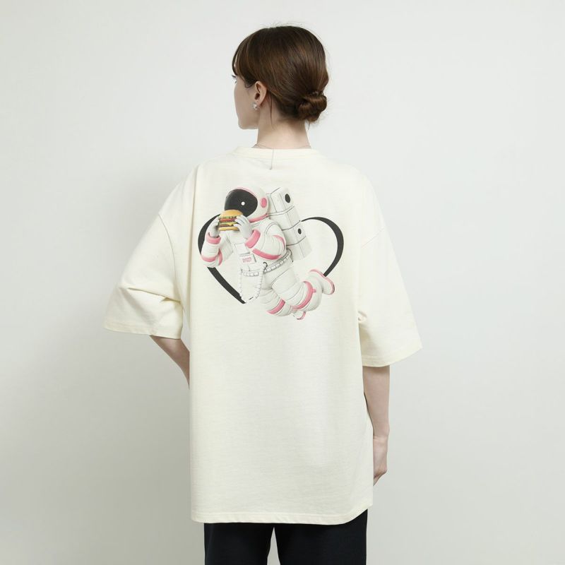 【a】岩橋玄樹TwO handRED Tシャツ 宇宙飛行士デザイン S-M 岩橋玄樹TwO handRED ブラックTシャツ 宇宙飛行士デザイン S-M