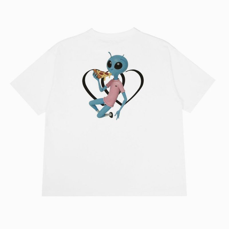 Pizzalien Tシャツ (ホワイト) M TwOhundRED 岩橋玄樹 Pizzalien T-Shirt（White） | TwO hundRED