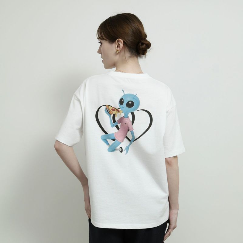 Pizzalien Tシャツ (ホワイト) M TwOhundRED 岩橋玄樹 Pizzalien T-Shirt(Black) | TwO hundRED
